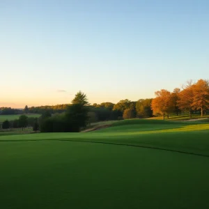 Close-up of a Beautiful Golf Course
