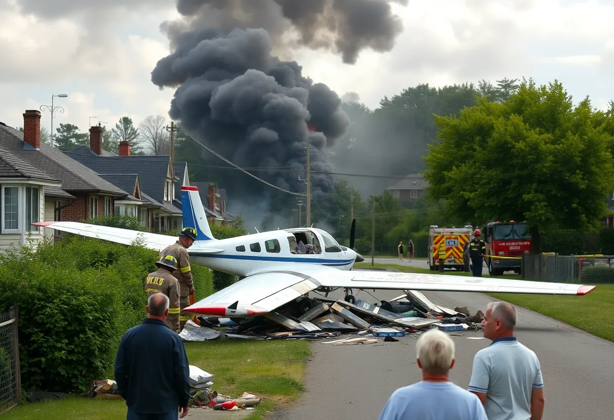 Brooklyn Park Plane Crash Scene