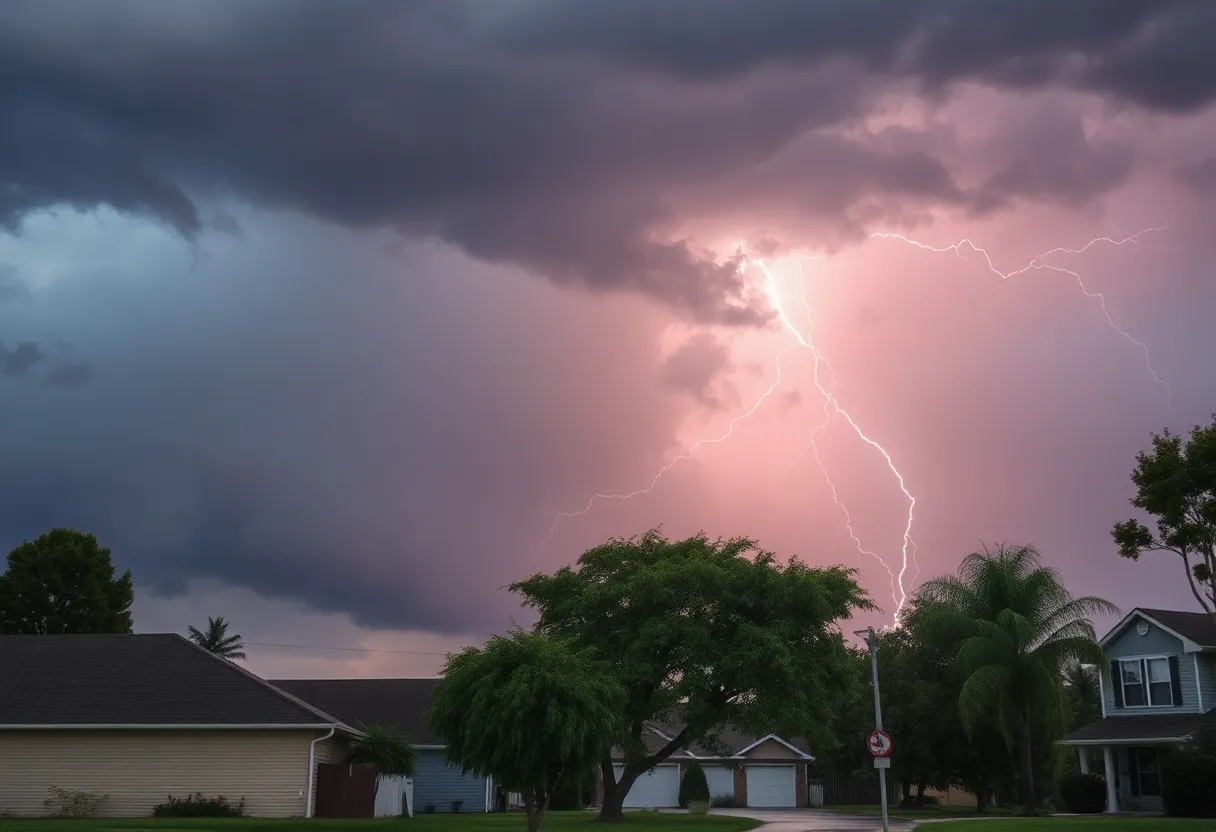 Severe Thunderstorm in Michigan