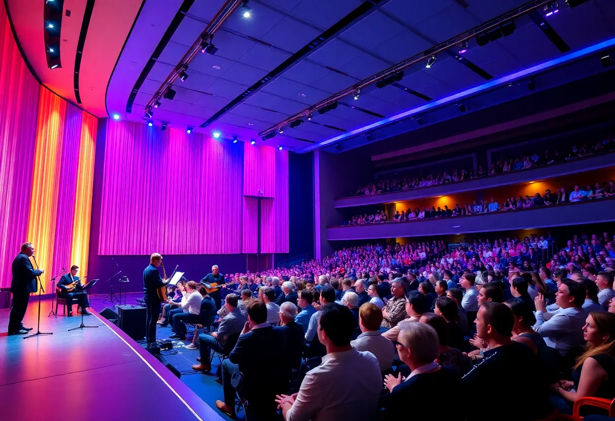 Interior view of the Pete and Cynthia Zinober Concert Hall at USF