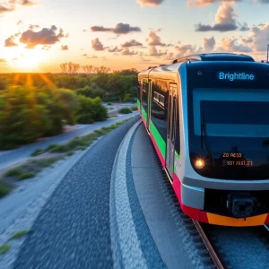Brightline Train in South Florida
