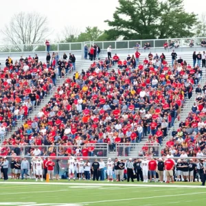 Gaither Cowboys football fans cheering at a game