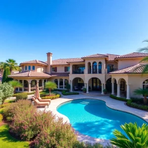 Exterior view of Villa Harmony, a luxurious estate in Tampa