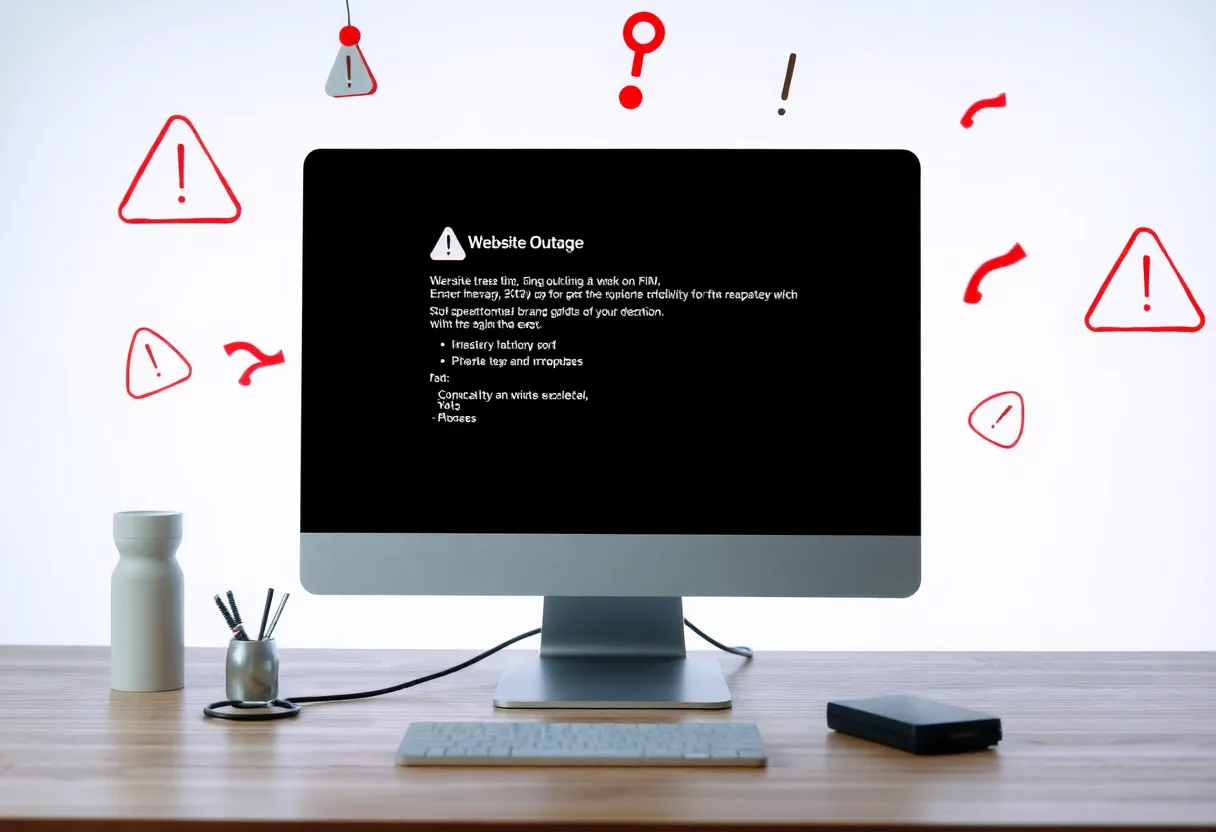 ABC News Website Outage Illustration