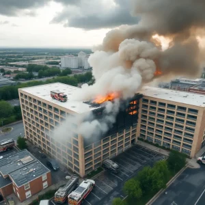 Fire damage at Jacksonville International Airport