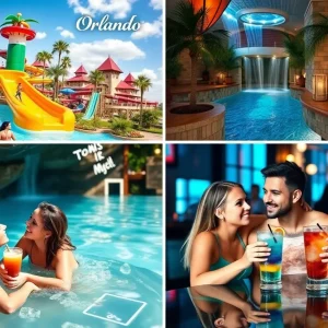 Family enjoying Orlando summer activities in water parks and springs.