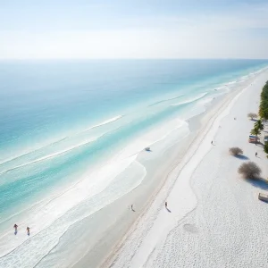 Siesta Beach Aerial View