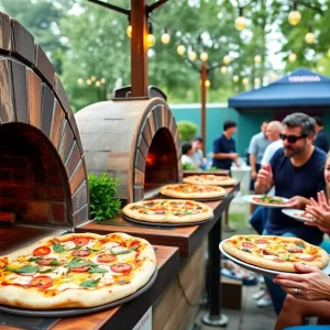 Artisan pizzas at a pop-up event in Tampa Bay