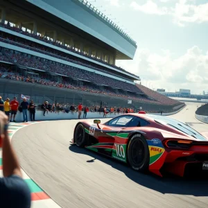 Miami E-Prix Racing Scene