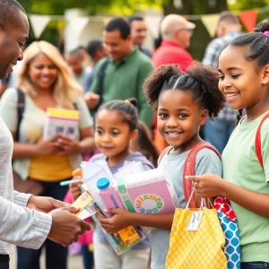 Families enjoying back-to-school celebrations in Tampa