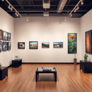 Gallery view of photography exhibitions at the Florida Museum