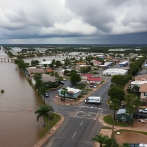 Flooded streets in Florida after Hurricane Milton