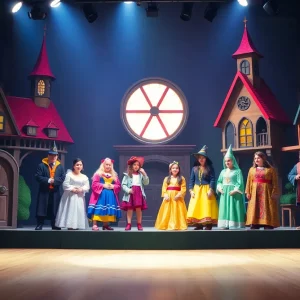 Actors performing in Puffs at Jobsite Theater in Tampa