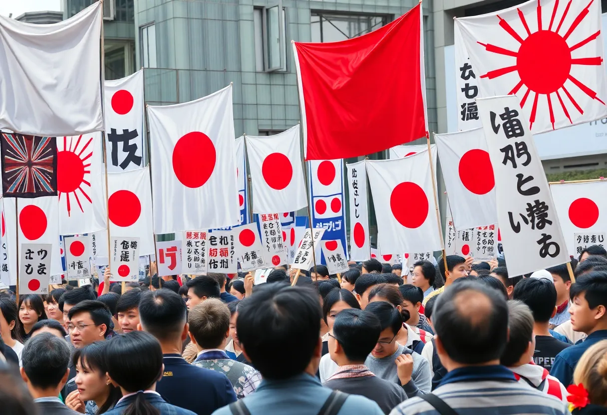 Political Rally for Sanseito Party in Japan