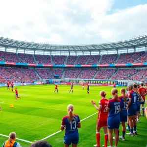 Tampa Bay Sun FC players and fans during a championship match.