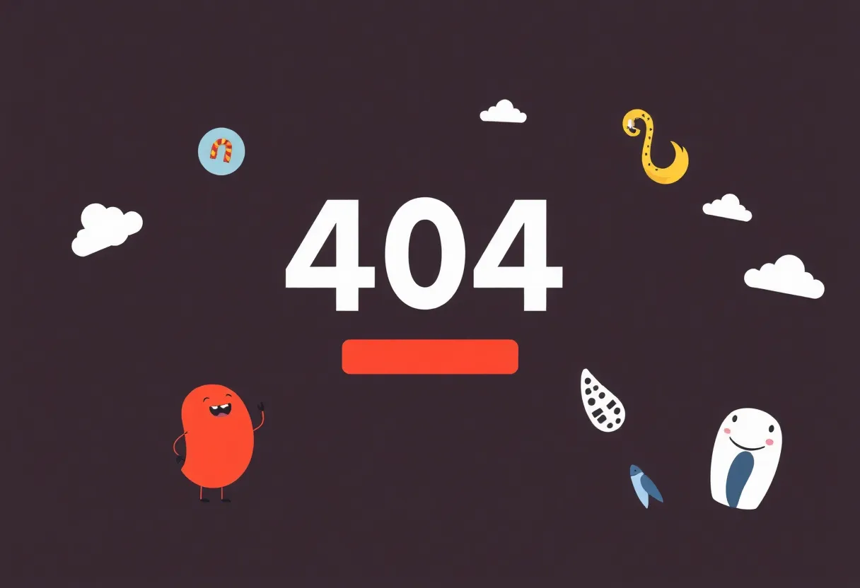 Creative 404 Error Page Design