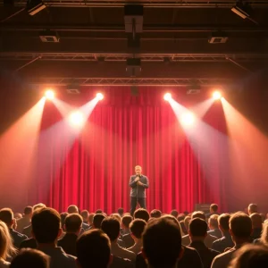 Audience enjoying a comedy show