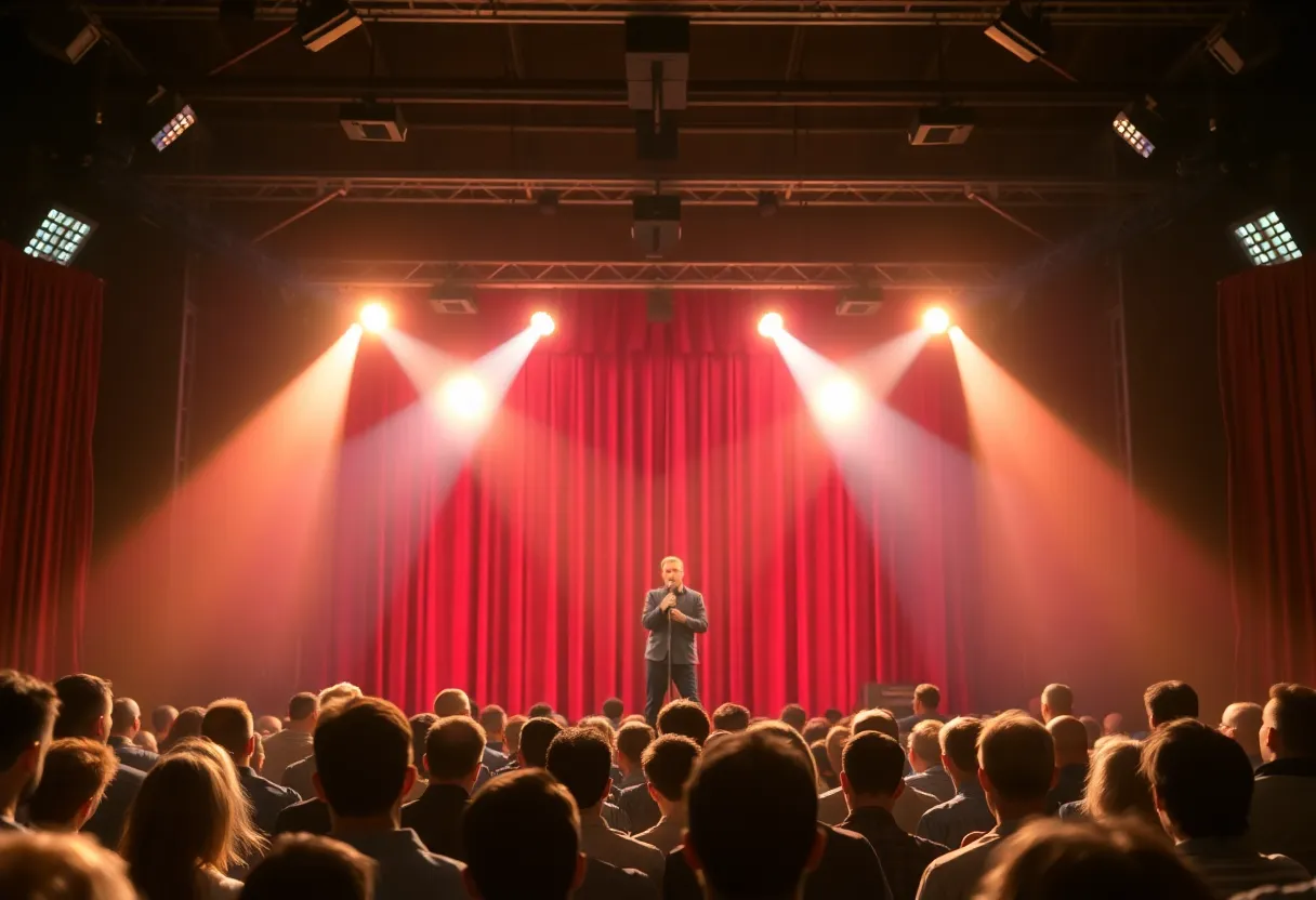 Audience enjoying a comedy show