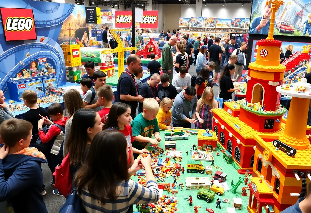 Attendees enjoying activities at the Brick Fan Event in Tampa