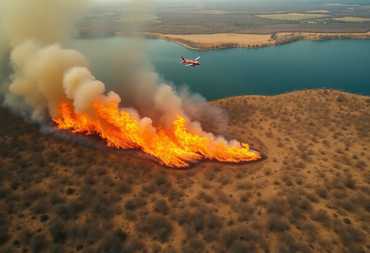 Canyon Fire Affects Lake Piru Area