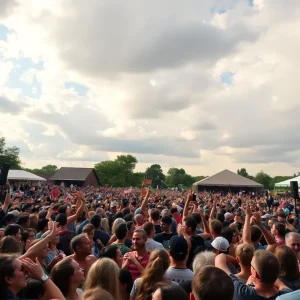 Audience at a concert in Clearwater enjoying live music