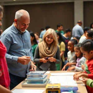 Families participating in a financial literacy program