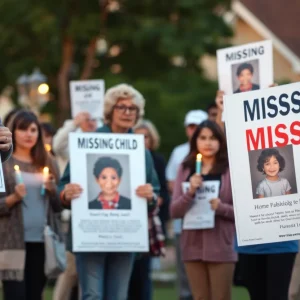 Community Vigil for Missing Child Laya