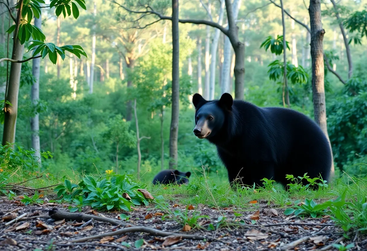 Florida Black Bear in Natural Habitat