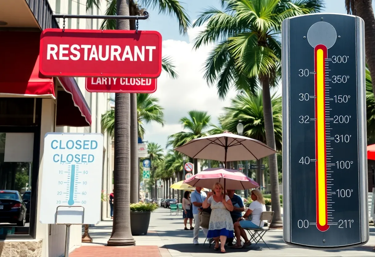 Florida Heat Advisory Affects Restaurants