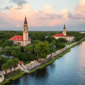 A scenic view capturing Florida's historical landmarks.