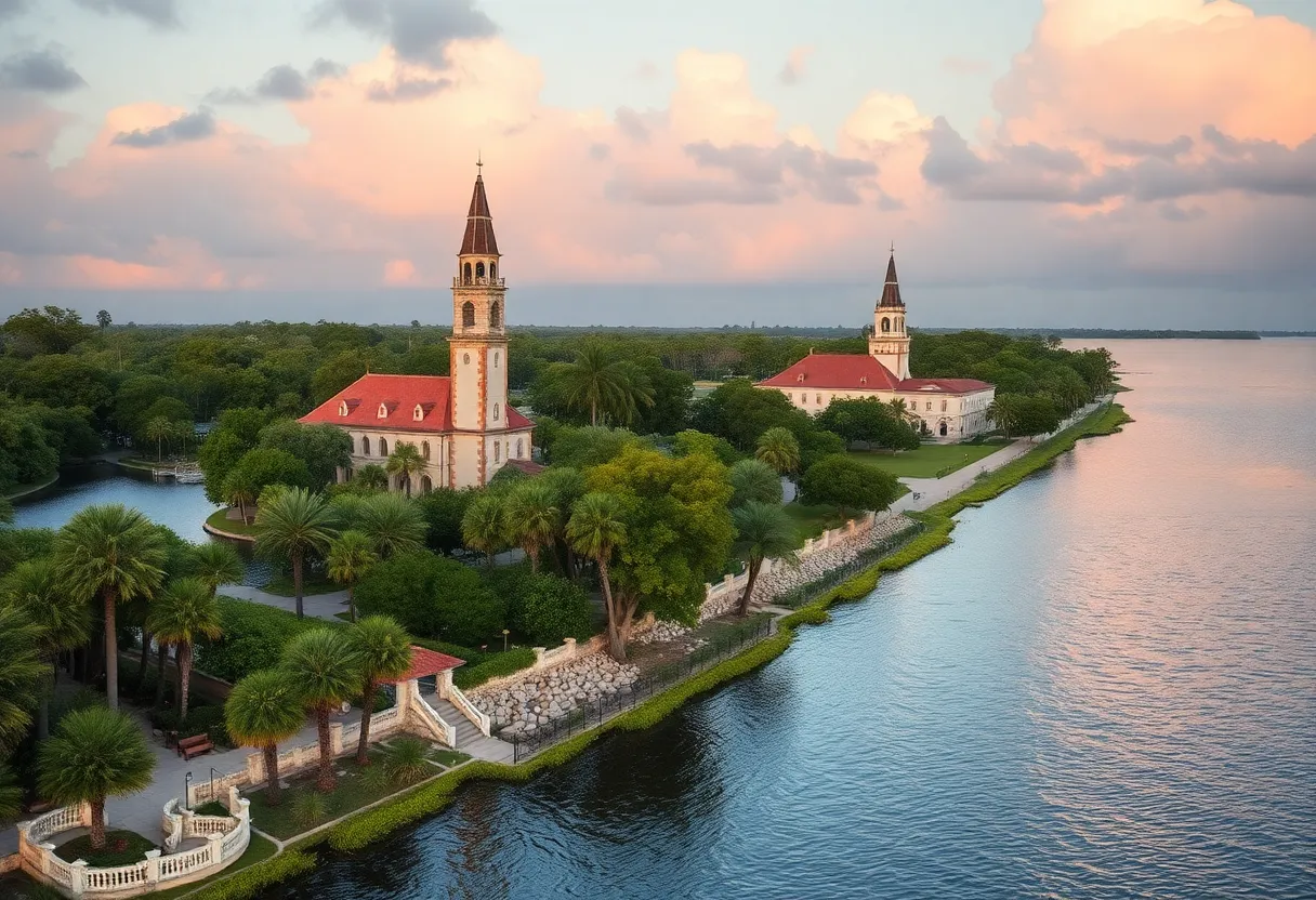 A scenic view capturing Florida's historical landmarks.