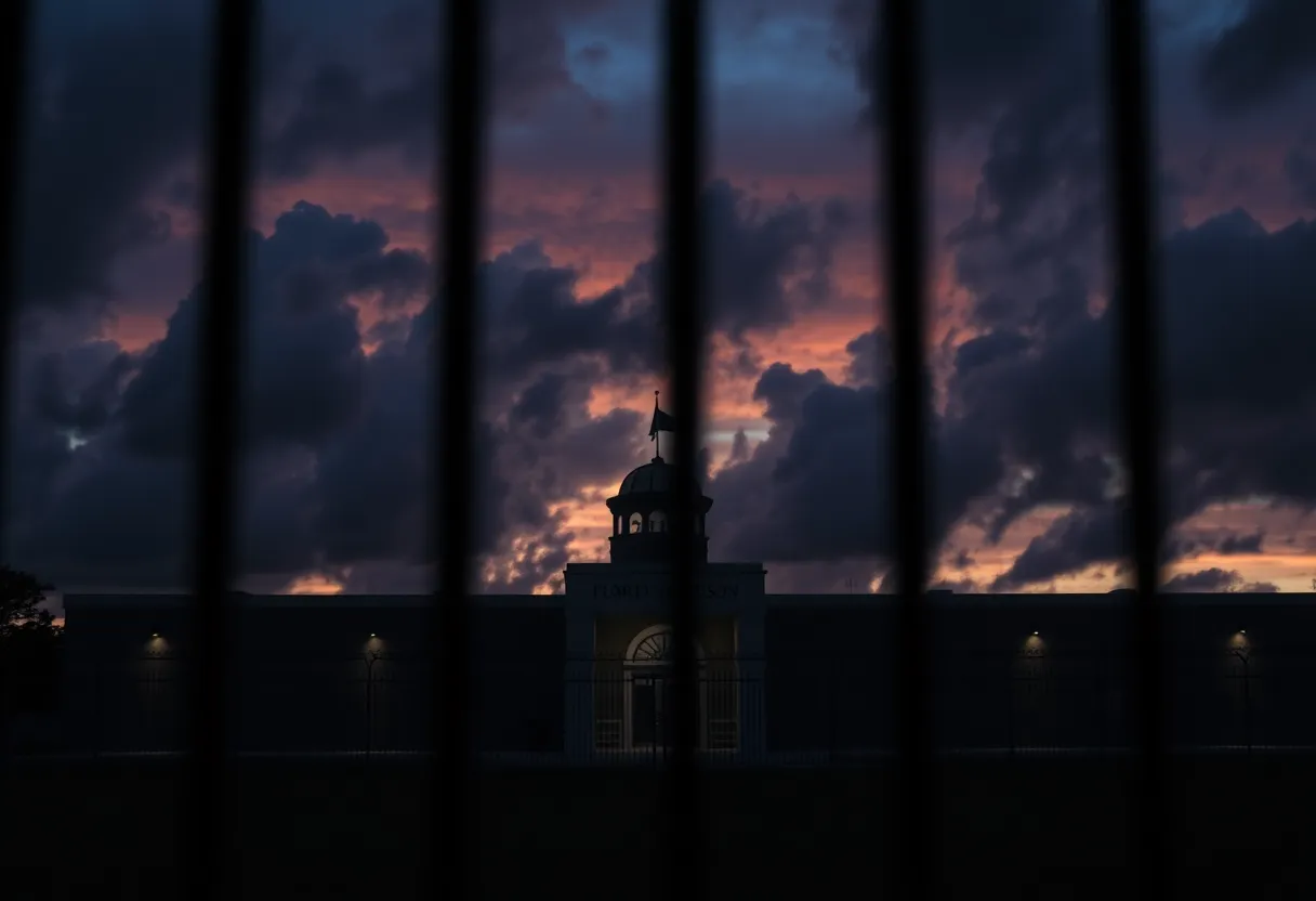 Florida State Prison at Twilight