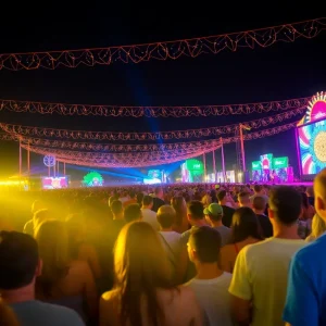 Crowd at Gasparilla Music Festival enjoying live music