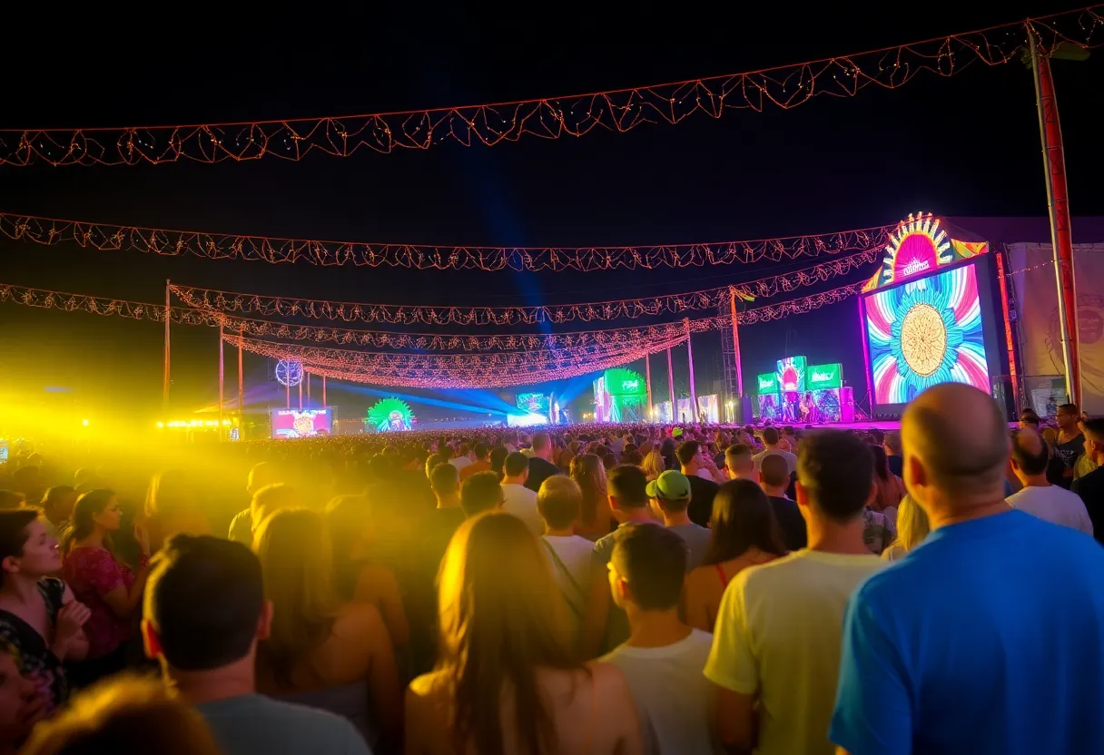 Crowd at Gasparilla Music Festival enjoying live music