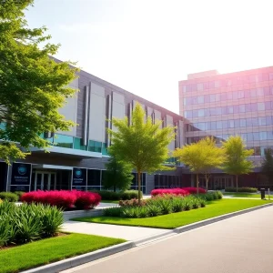 New GEICO office campus in Tampa with modern buildings