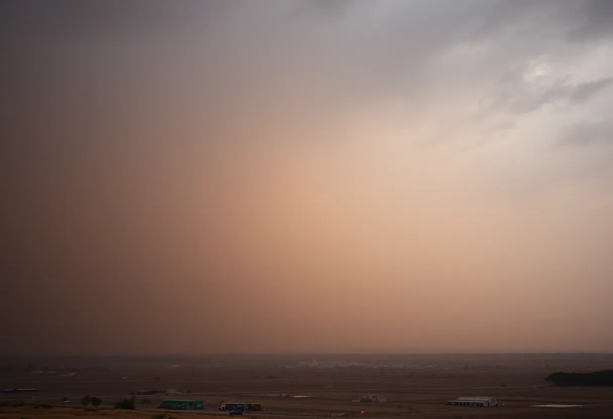 Haboob Dust Storm Approaching Phoenix
