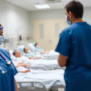 Hospital Scene Highlighting Medical Ethics