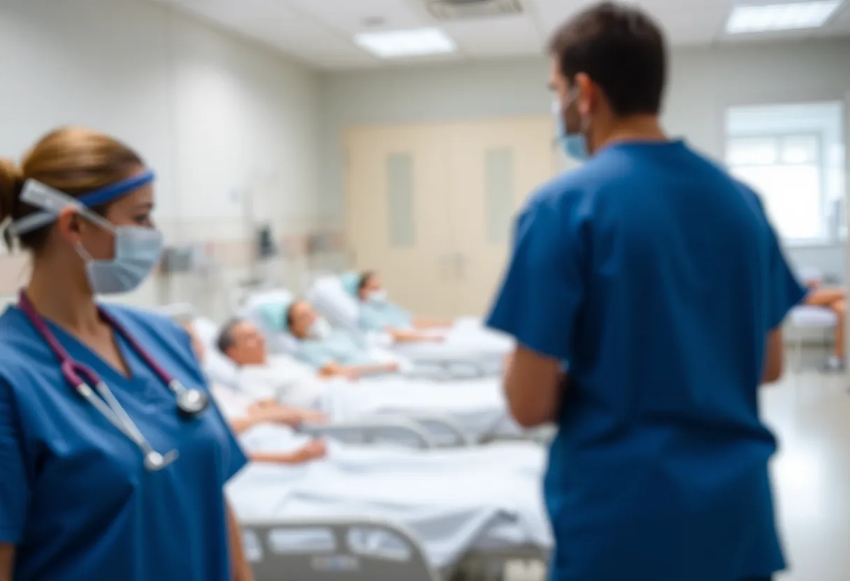 Hospital Scene Highlighting Medical Ethics