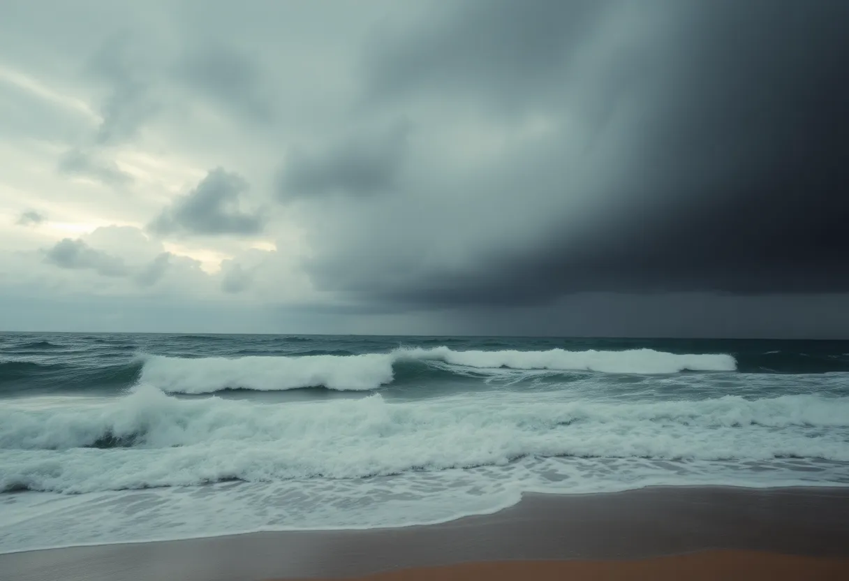 Hurricane Erin Turbulent Ocean