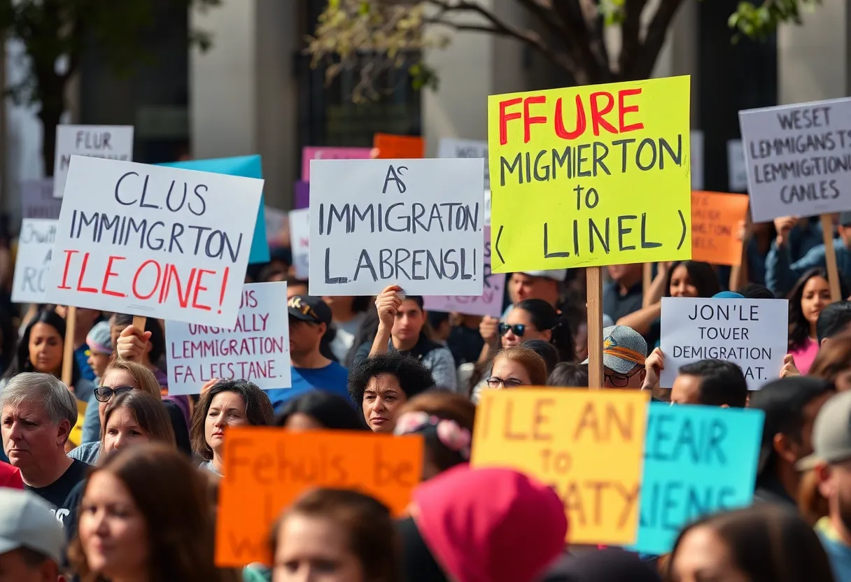 Protest for Immigration Rights