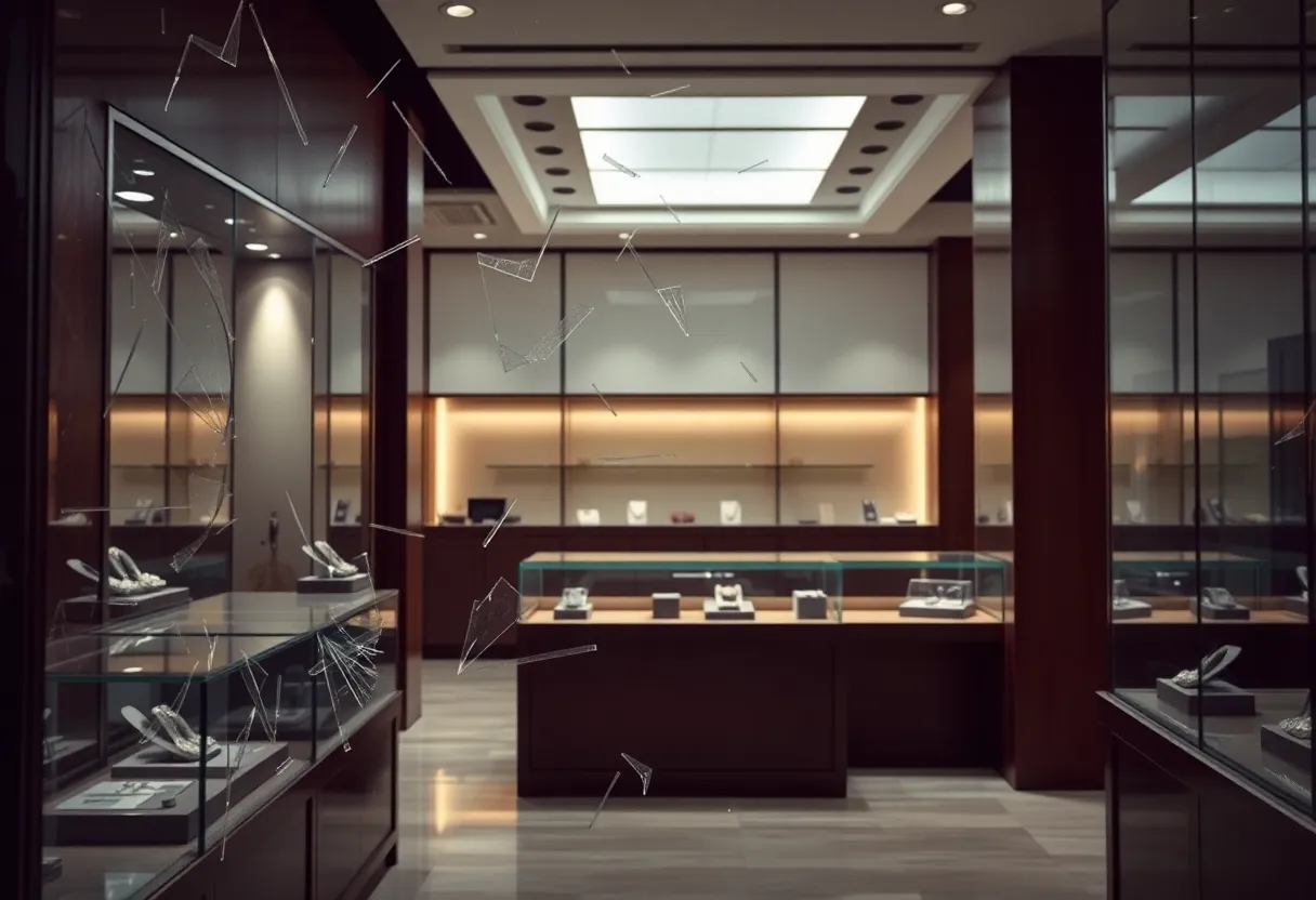 Aftermath of Jewelry Store Robbery