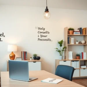 Interior of North Star Consulting office with educational materials