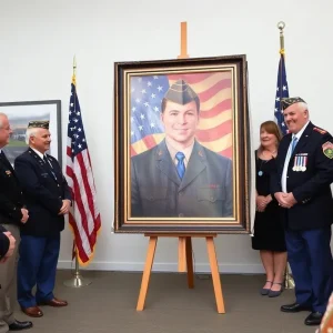 Unveiling of Roy Caldwood portrait at the Veterans Art Center.