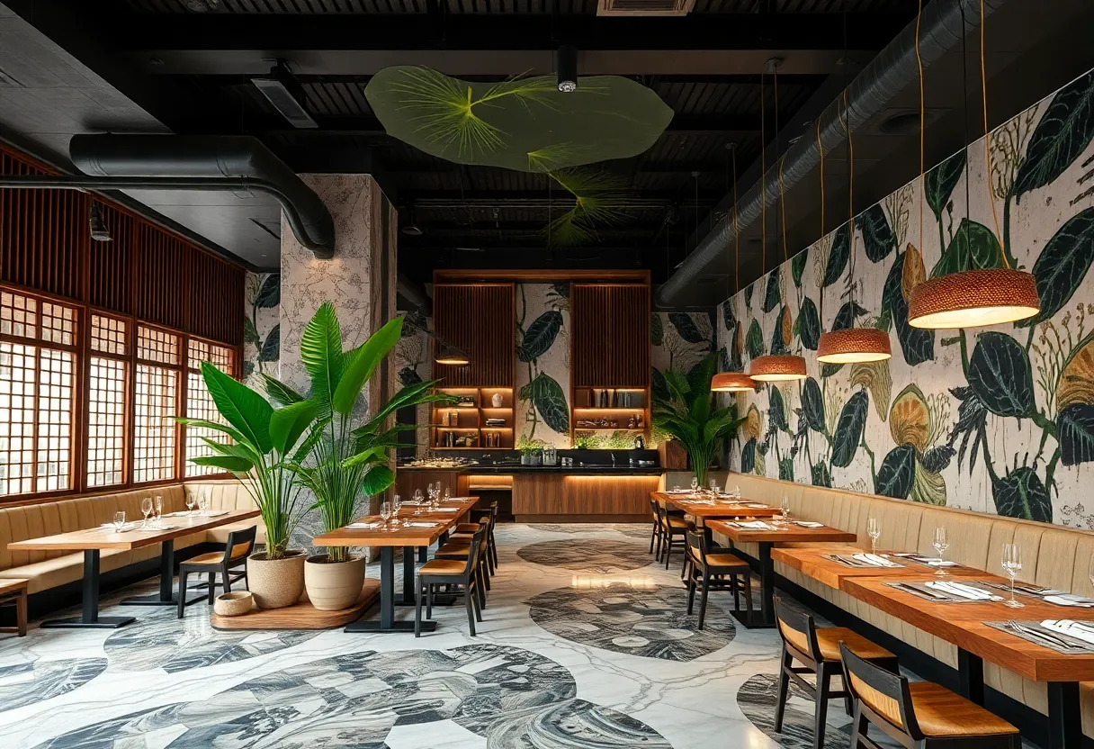 Interior of Uchiko Restaurant