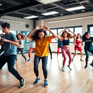 Hip hop dance class at the University of South Florida
