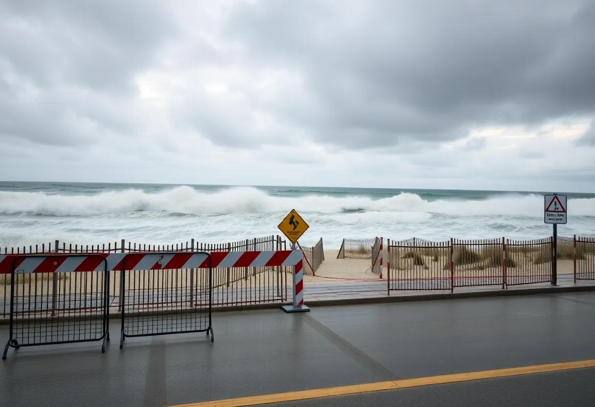 Virginia Beach during Hurricane Erin