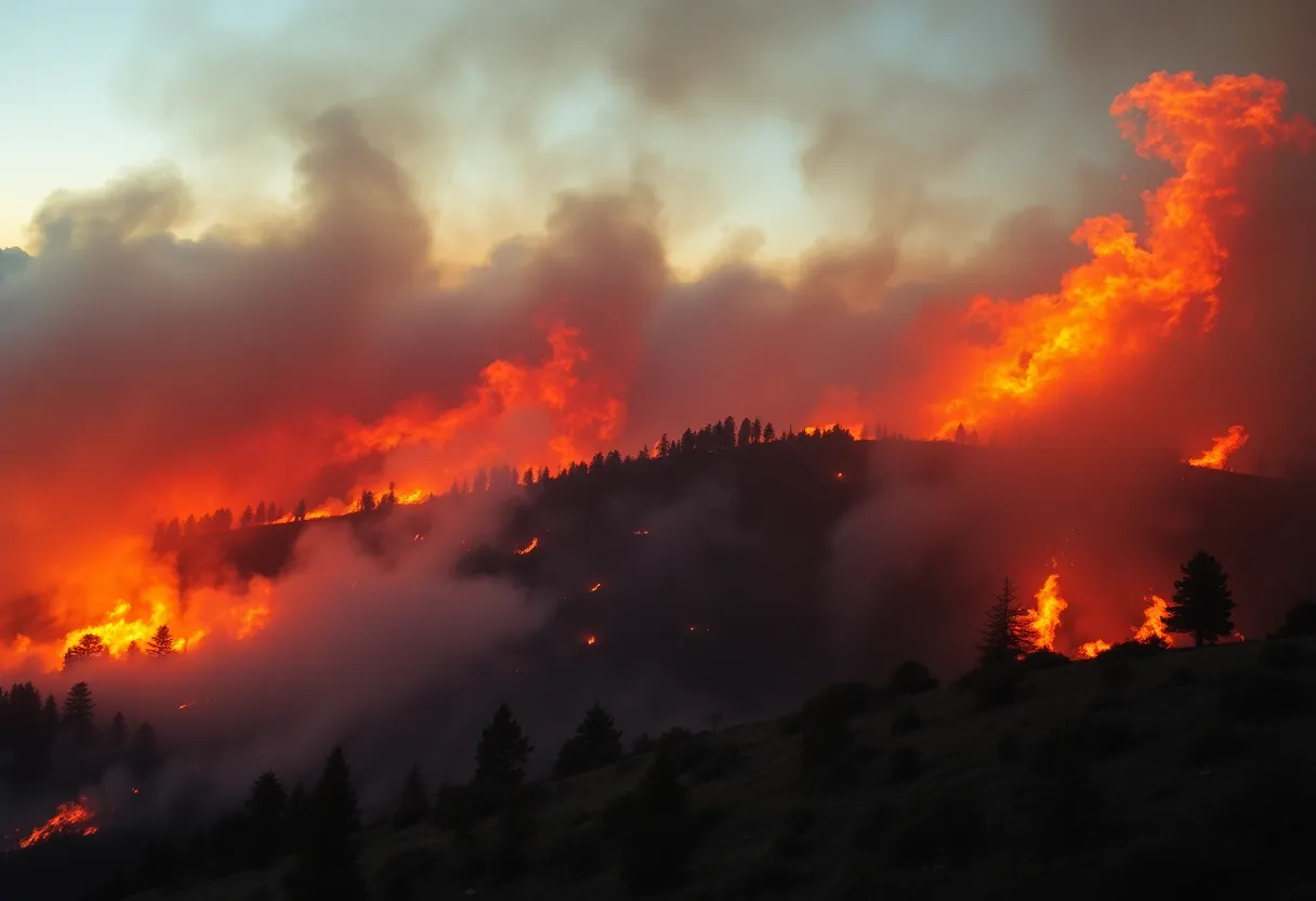 Wildfires in Napa County and Oregon