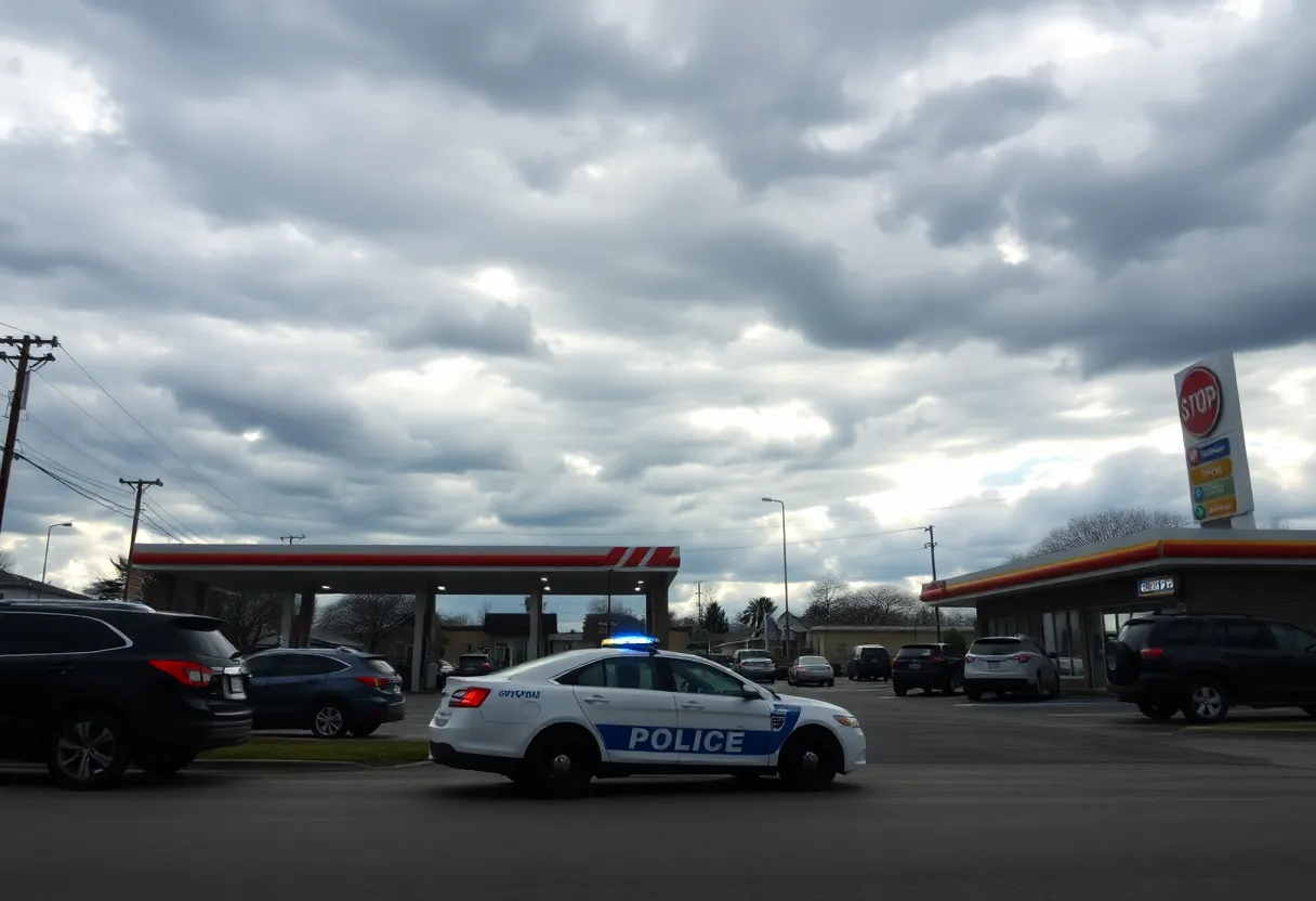 Police investigation at Winter Haven gas station