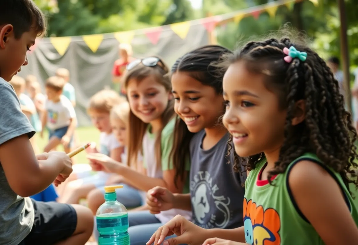 Youth participating in activities at Boys and Girls Clubs summer camp
