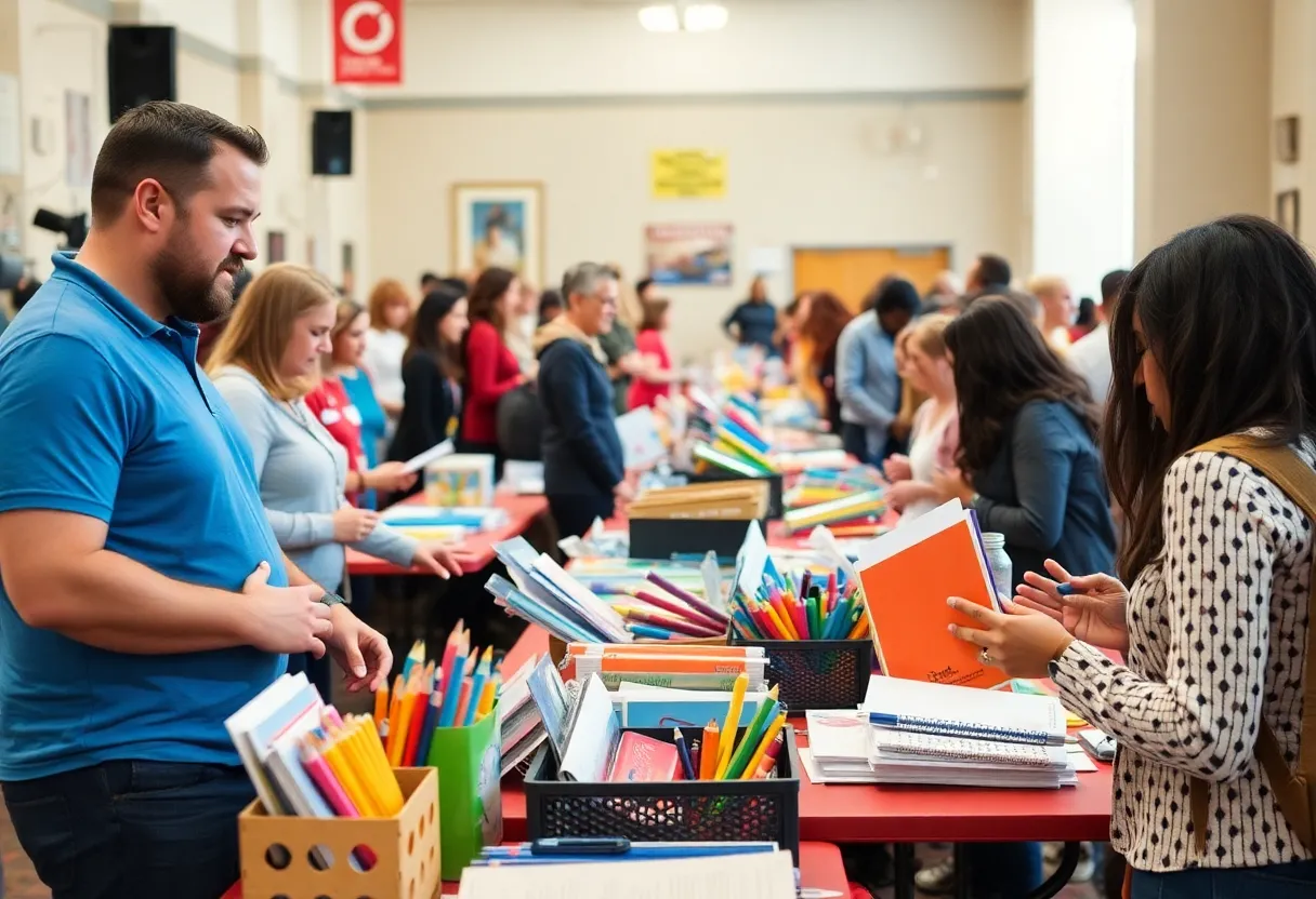 Local businesses supporting teachers at the Business and Education Event